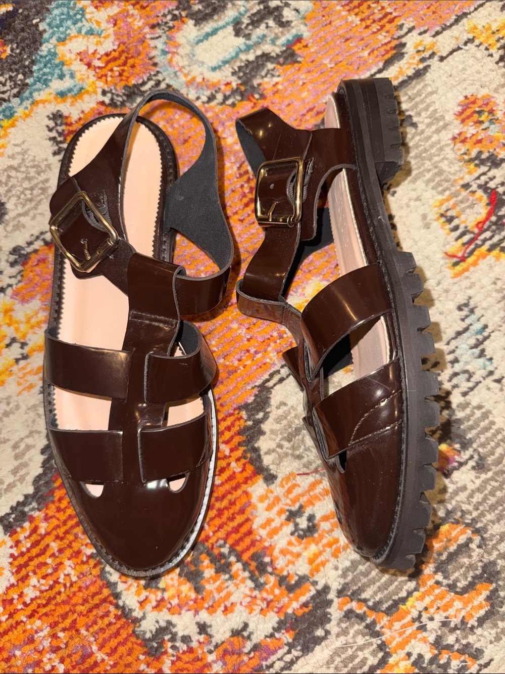 J. crew fisherman Lug Sandal Size 8.5